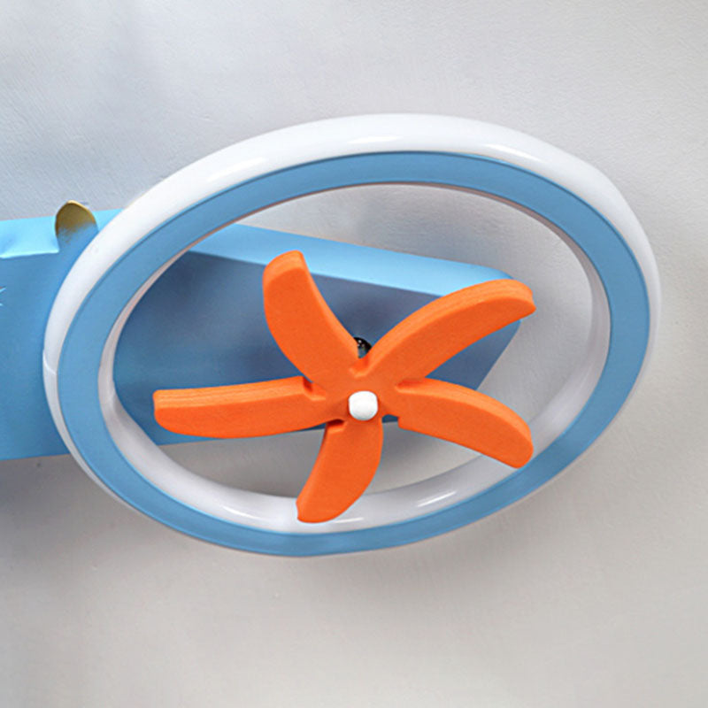 Blue Led Flush Mount Ceiling Light For Childs Room - Simplicity And Style In Third Gear