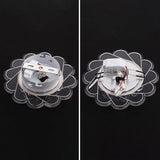 Modern Crystal Led Flush Ceiling Light For Hallway - Clear Floral Mount Fixture