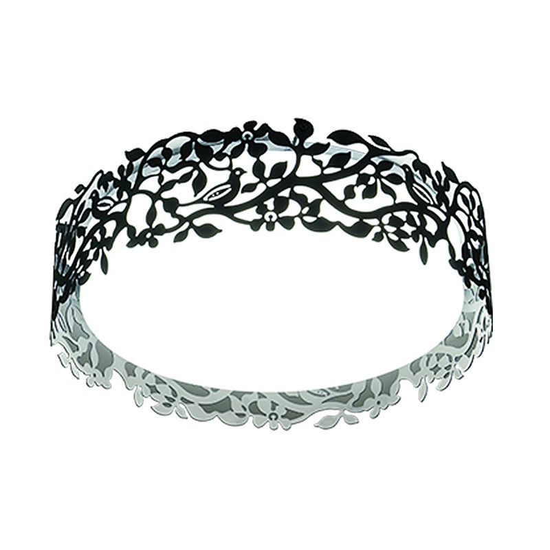 Drum Metal Flush Mount Led Ceiling Light In White/Black Traditional Style 17’/21.5’ Wide