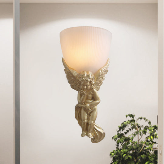 Frosted Glass Bowl Wall Light Fixture With Vintage Charm - Perfect For Living Rooms And Available In