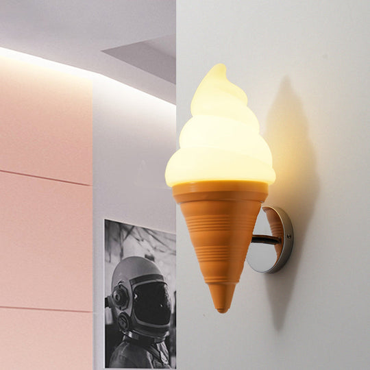 Ice Cream Shaped Led Wall Lamp For Childrens Bedroom