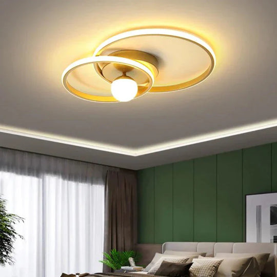 Nordic Style Bedroom Lamp Ring Ceiling