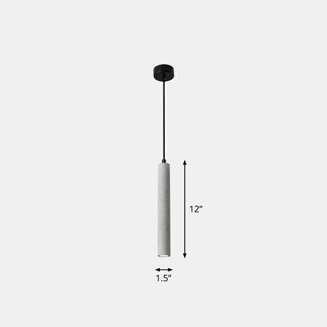 Terrazzo Led Pendant: Minimalist Dining Room Light Grey
