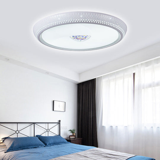 Modern Acrylic Led Flush Mount Ceiling Light - White 23/31 Wide / 23