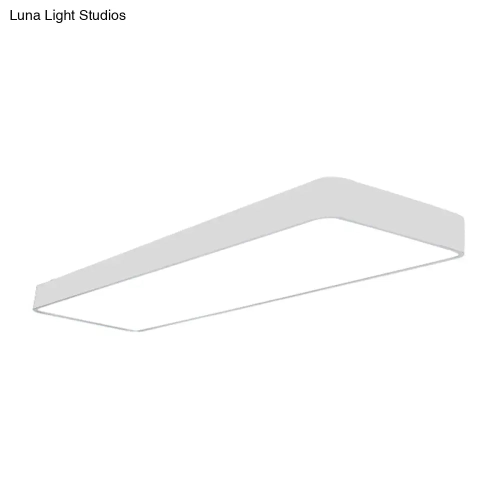 23.5’ Wide Metal Led Ceiling Lamp With Acrylic Diffuser - Flush Mount