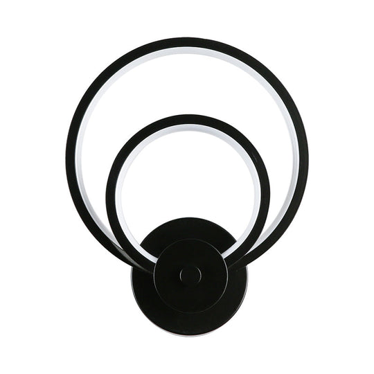 Sleek Acrylic Loop Led Wall Sconce - Stylish Bedroom Light Fixture
