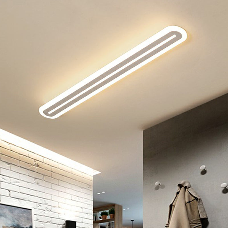 Ultrathin Acrylic Ceiling Light - Led Flush Mount Lighting Modern White Design For Foyer