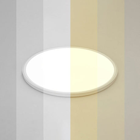 Led Ceiling Mount Fixture - Ultrathin & Simple Acrylic Flushmount Lighting In White / 19.5 Remote