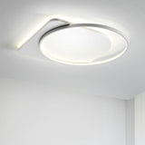 Sleek Acrylic Loop Ceiling Lamp: Simplicity Meets Led Flush-Mount Light Fixture For Aisles