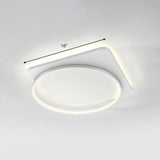 Sleek Acrylic Loop Ceiling Lamp: Simplicity Meets Led Flush-Mount Light Fixture For Aisles White /