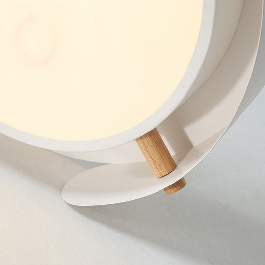 Minimalist Led Ceiling Mount Light - Round Metal Flush Fixture For Bedroom Lighting