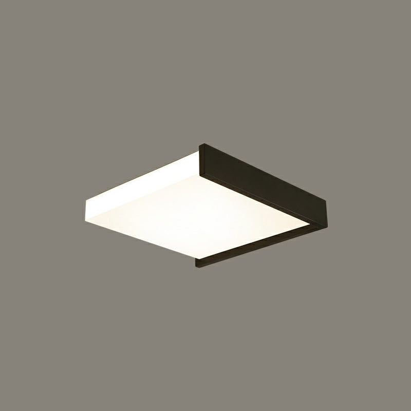 Modern Nordic Led Ceiling Light With Acrylic Square Design In Black And White / 16’ Third Gear