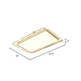 Contemporary Ultrathin Gold Flush Mount Led Ceiling Light For Bedroom / Third Gear Rectangle