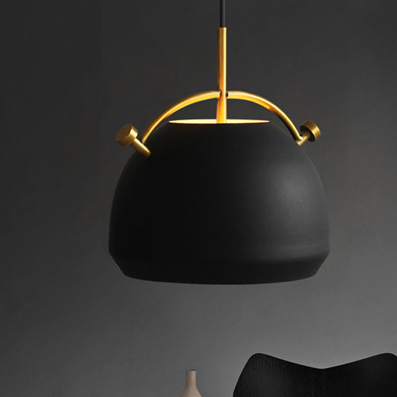 Retro Dome Shade Hanging Ceiling Light - Stylish Metal Pendant Lamp For Table 10’/11’/13’