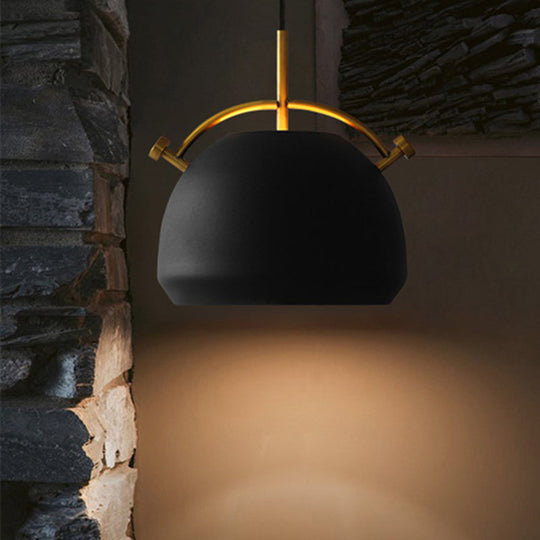 Retro Dome Shade Hanging Ceiling Light - Stylish Metal Pendant Lamp For Table 10’/11’/13’