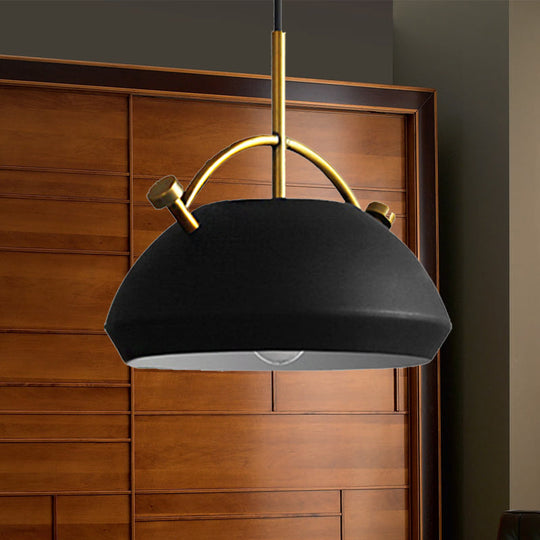 Retro Dome Shade Hanging Ceiling Light - Stylish Metal Pendant Lamp For Table 10’/11’/13’