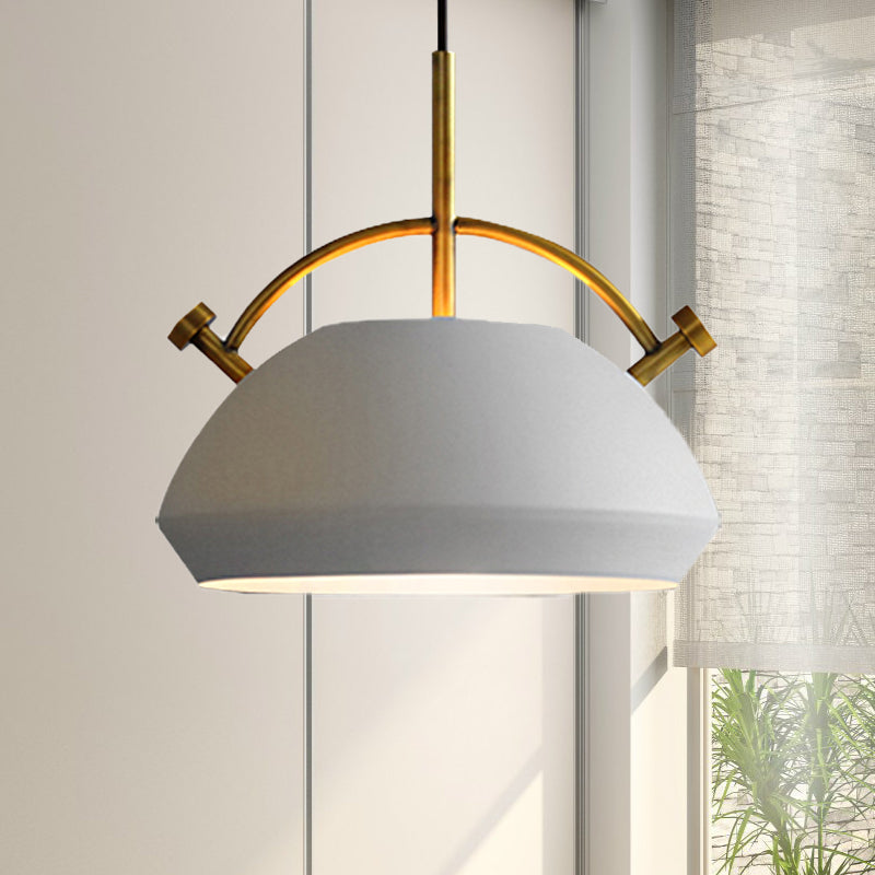 Retro Dome Shade Hanging Ceiling Light - Stylish Metal Pendant Lamp For Table 10’/11’/13’