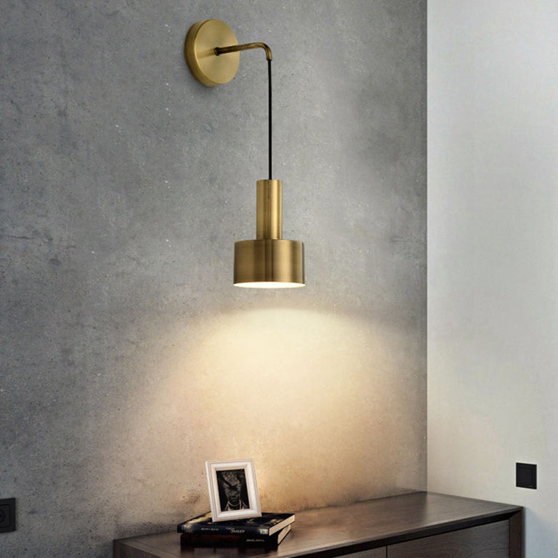 Modern Small Wall Mounted Metallic Bedside Reading Light