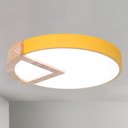 Nordic Macaron Flush Mount Light For Kids Bedrooms