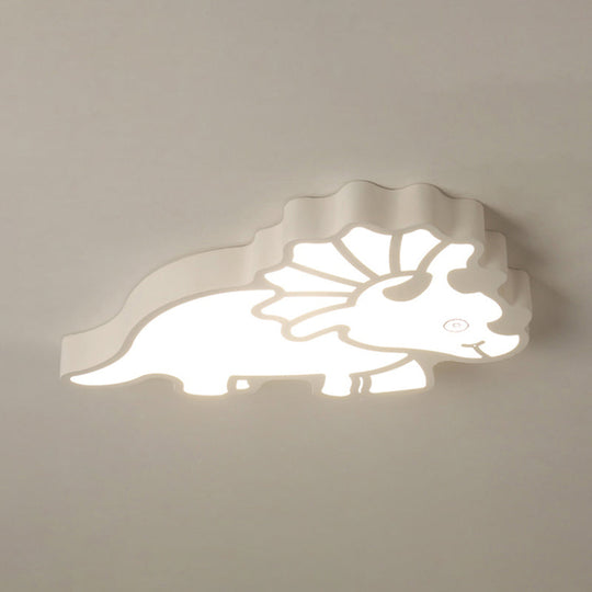 Spinosaurus Led Ceiling Light: Modern Acrylic Lamp For Child’s Bedroom
