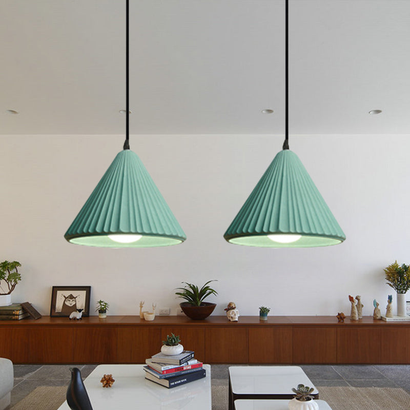 Modern Cement Cone Pendant Lamp - Stylish Light Fixture For Office Kitchen