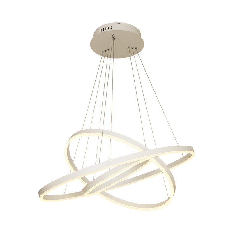 Modern Led Chandelier: Acrylic Suspension Lamp For Dining Room