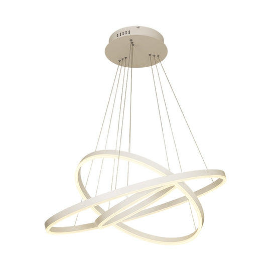 Modern Led Chandelier: Acrylic Suspension Lamp For Dining Room