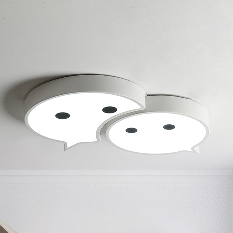 Baby Elf Led Ceiling Mount Light: Charming Metal And Acrylic Lamp For Child’s Bedroom