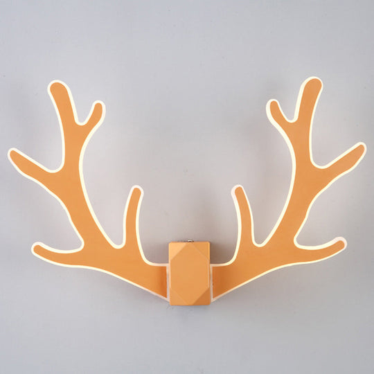 Deer Horn Led Wall Light - Decorative Metal Sconce Fixture