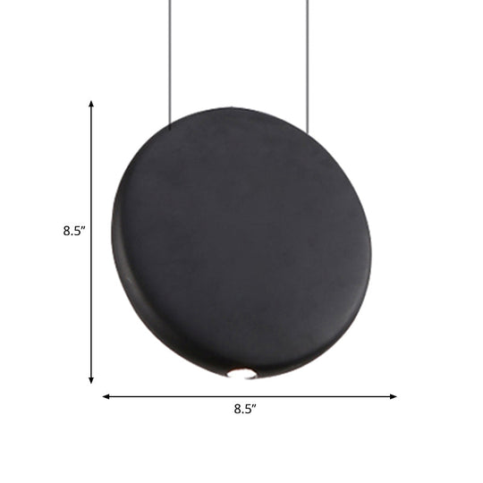 Nordic Led Resin Hanging Lamp Black/Grey/Green Round Suspension Pendant Warm/White Light 6’/8.5/12’W
