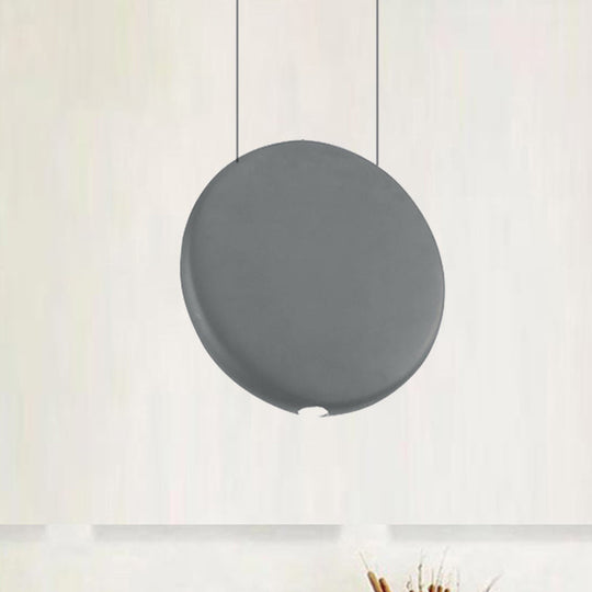 Modern Nordic Resin Pendant Lamp In Black/Grey/Green With Led Warm/White Light 3 Sizes