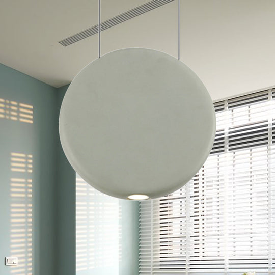 Modern Nordic Resin Pendant Lamp In Black/Grey/Green With Led Warm/White Light 3 Sizes