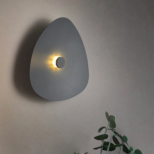 Modern Flaky Sconce Light: 7/9/11 Acrylic Led Wall Mounted Fixture In Grey/White Grey / 7