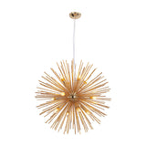 Hedgehog Chandelier With Minimalist Metal Design For Stylish Living Room Lighting
