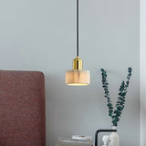 Nordic Marble Round Pendant Ceiling Light With Brass Socket - 1 Bulb Suspension Lighting