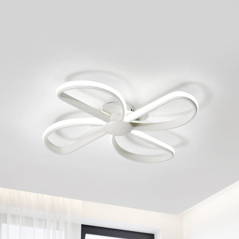 Nordic Stylish Led Ceiling Lamp - Blossom Shape Ideal For Kids Bedroom White /
