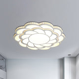 Blossom Large Flush Mount Led Crystal Accent Lamp - 31.5/39 Wide Warm/White Light White / 31.5