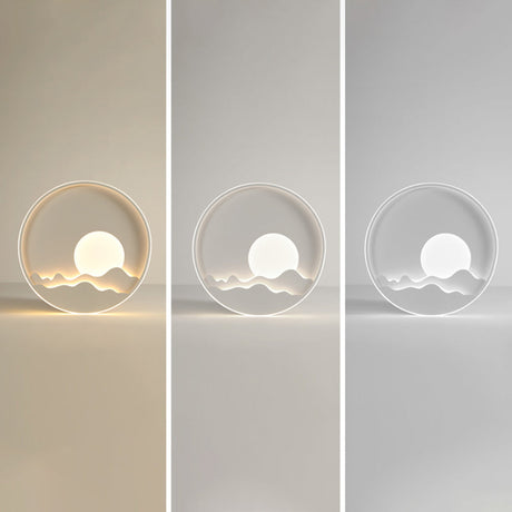 Modern Led Ceiling Light - Stylish Metal Flush Mount For Living Room White Shade / 16 Third Gear