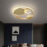 Modern Metal Led Flushmount Ceiling Lamp For Bedroom