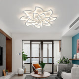 Contemporary White Metal Flushmount Light With Crystal Ball Accent