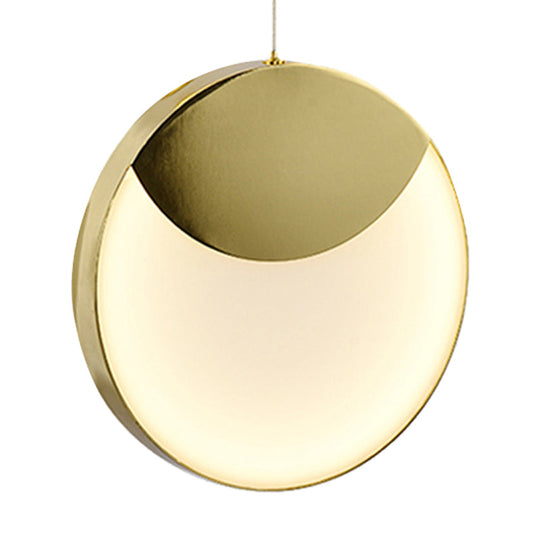 Led Gold Milk Glass Pendant Ceiling Lamp For Modern Living Room’