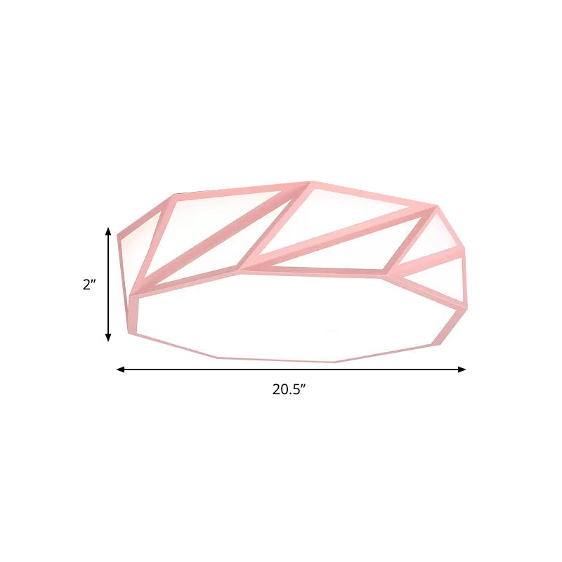 Macaron Led Ceiling Light: Stylish Flushmount For Adult Kid Bedroom