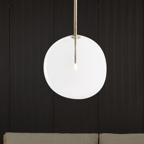 Clear Glass Led Pendant Light - Post-Modern Global Design For Dining Room 1 6’/7’/8’ Wide