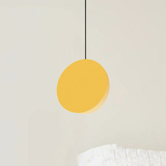 8/12W Modern Nordic Style Metal Pendant Lamp - 1 Light Black/Grey/White