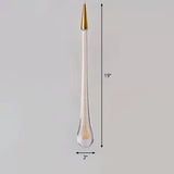 Clear Crystal Glass Suspension Pendant Light In Gold - Decorative Waterdrop Design Perfect For