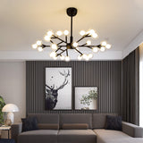 Glowworm Chandelier Light: Dual Glass Nordic Suspension Pendant For Living Room
