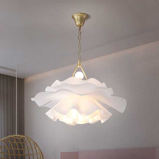Minimalist Acrylic Flower Pendant Lighting: 2-Light Ceiling Fixture For Living Room
