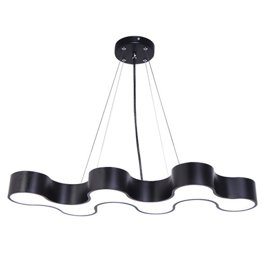 Irregular Shape Pendant Ceiling Light: Modern Acrylic Led Fixture For Office Lighting