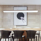 Modern Led Acrylic Coffee Linear Pendant Light Fixture For Dining Room