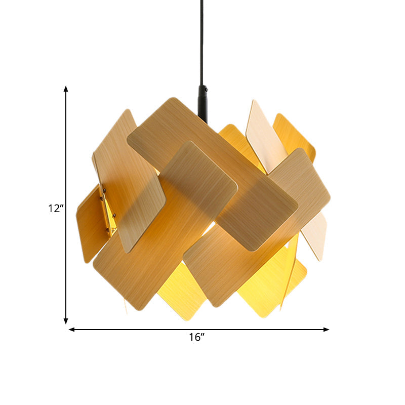 Nordic Style Acrylic Flower Pendant Lamp - Modern 1-Light Hanging Ceiling Light In Red/Blue/Light